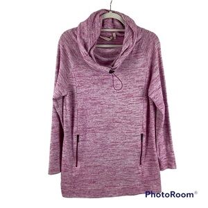 Soft Surroundings Pink Cloud Nine Cowl Neck Sweater Size Medium